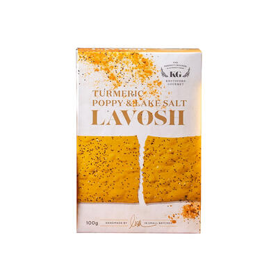 Turmeric, Poppy & Lake Salt Lavosh